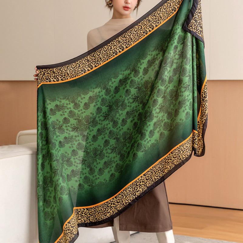 New Silk Hooded Sun Protection Shawl