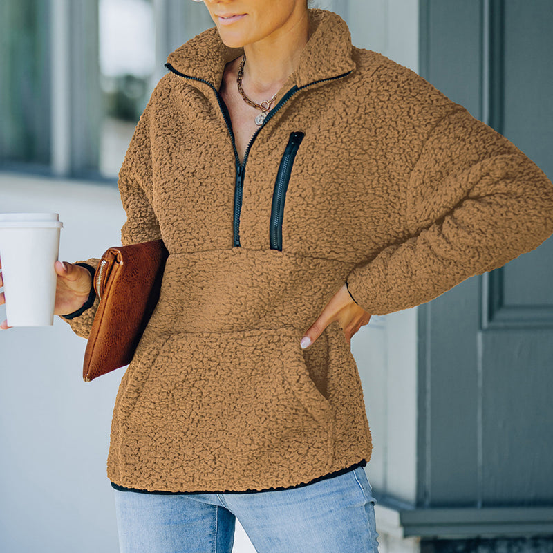 Khaki Sherpa Jacket
