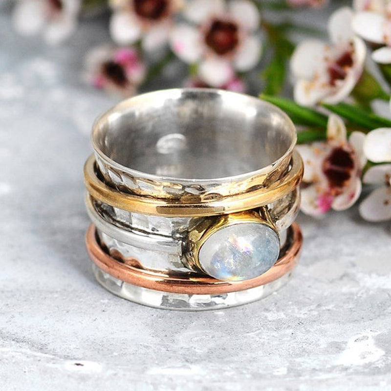 Moonstone Meditation Ring