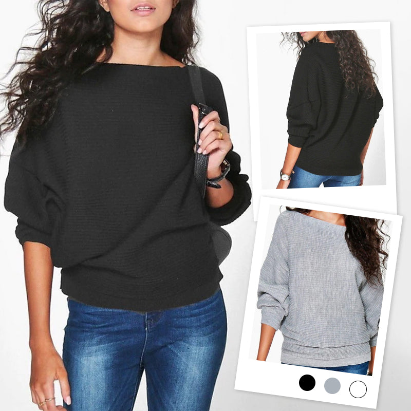 Solid Loose Long-sleeved T-shirt