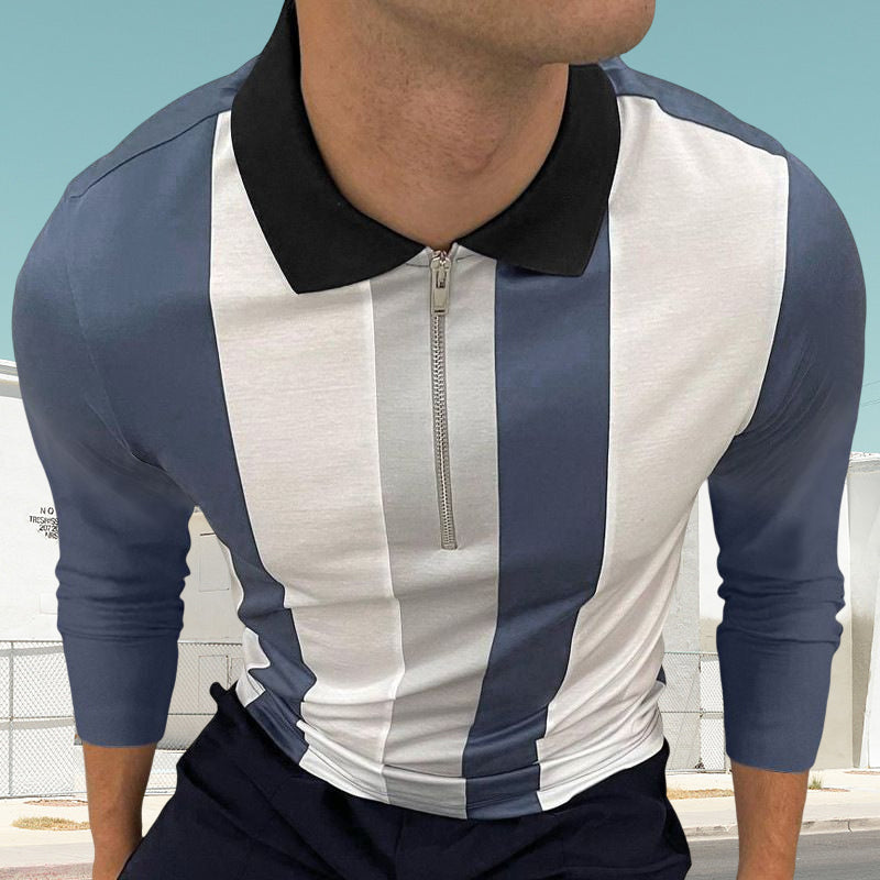 Striped Men's T-Shirt Polo Shirt