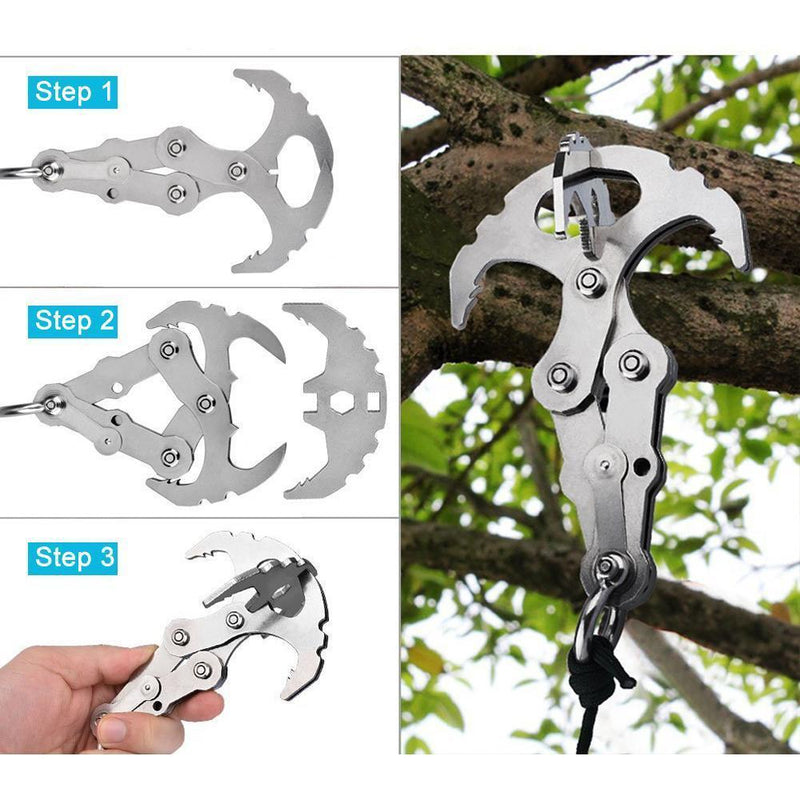 🪝Stainless Steel Survival Folding Grappling Gravity Hook🪝