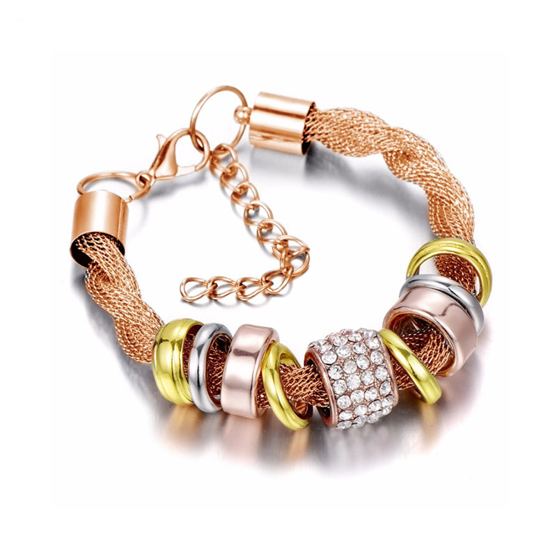 Entwined Ring Accent Bracelet