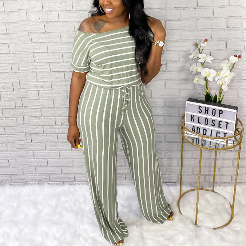 Striped Jumpsuit