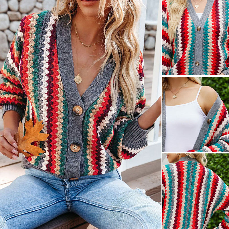 Single Breasted Knit Sweater