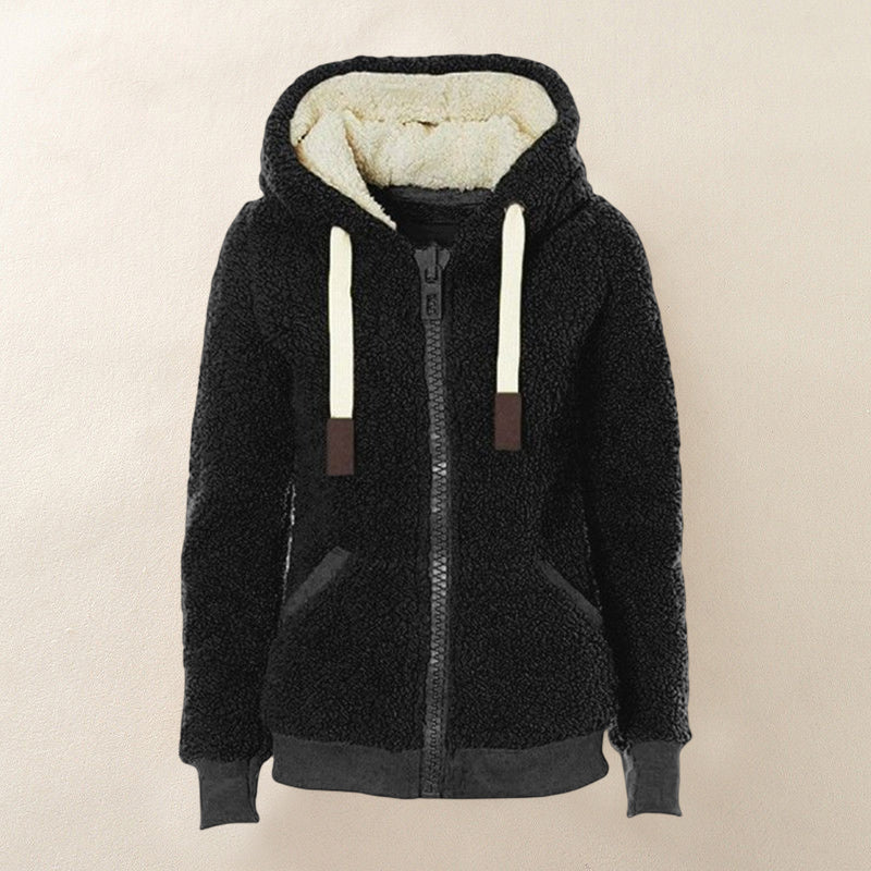 Womens Fuzzy Fleece Jacket