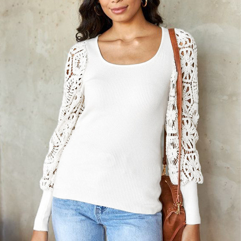 Lace Long Sleeve T-Shirt
