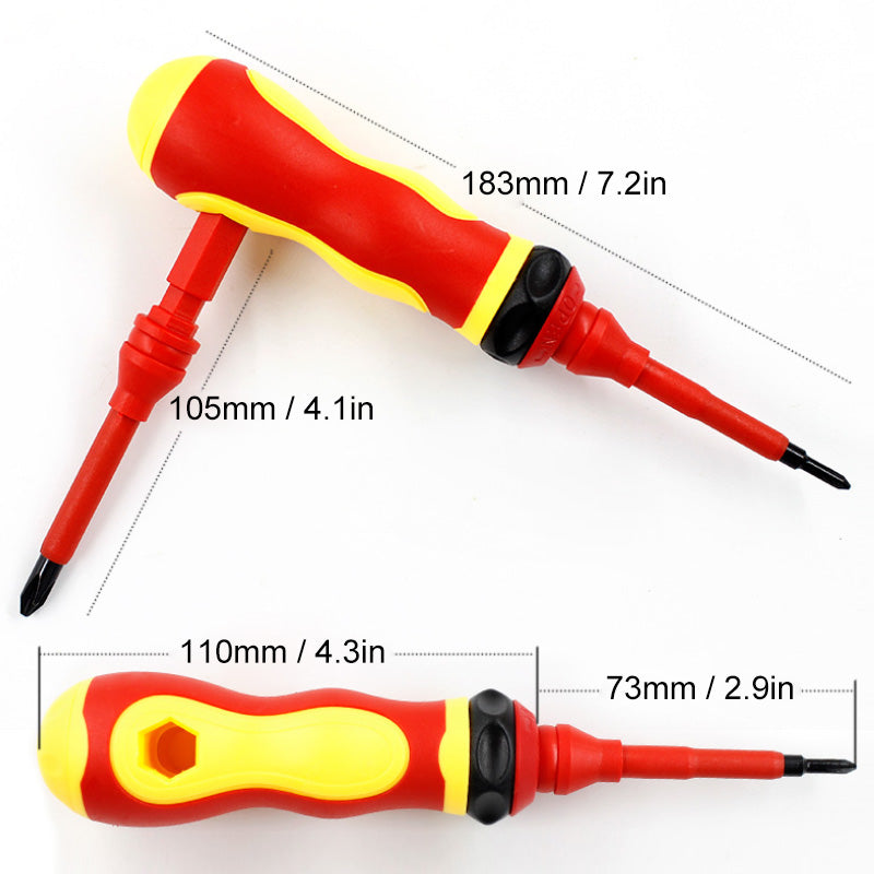 Insulated Screwdriver Tools Electrical Handle (10 PCs)