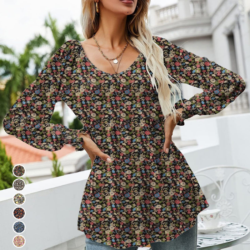Printed Puff Long Sleeve Shirt