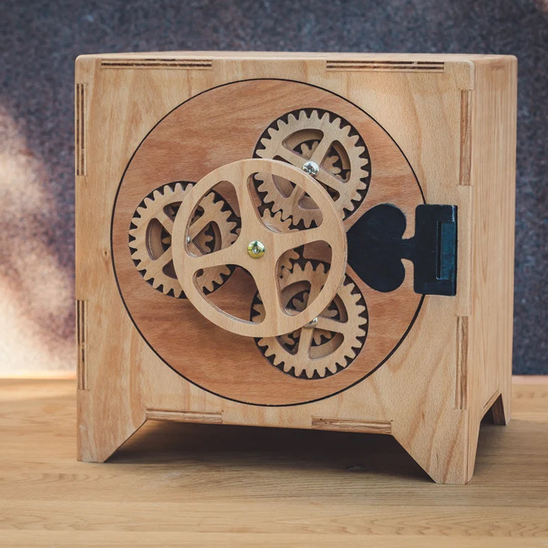 Gear Safe Wooden 3D Puzzle DIY decoration