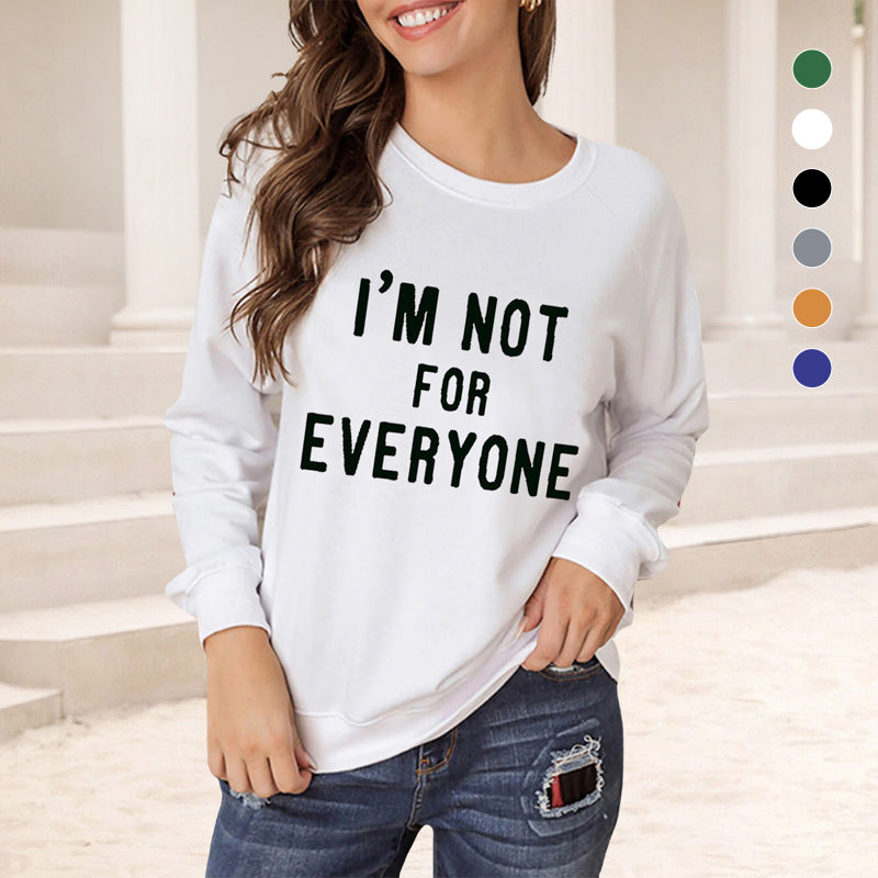 Loose Crew Neck Long Sleeve T-Shirt