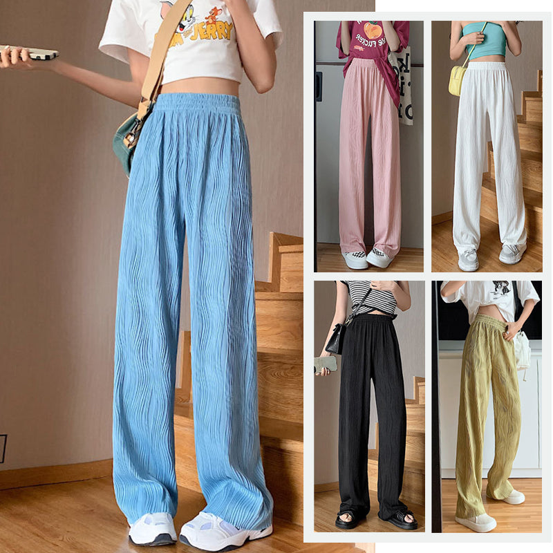 Water Ripple Wide Leg Pants