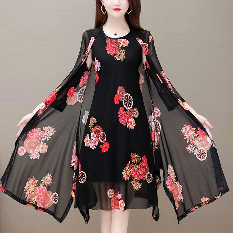 Womens Floral Print Dress