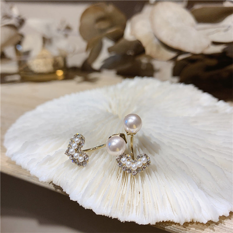 Pearl Love Stud Earrings