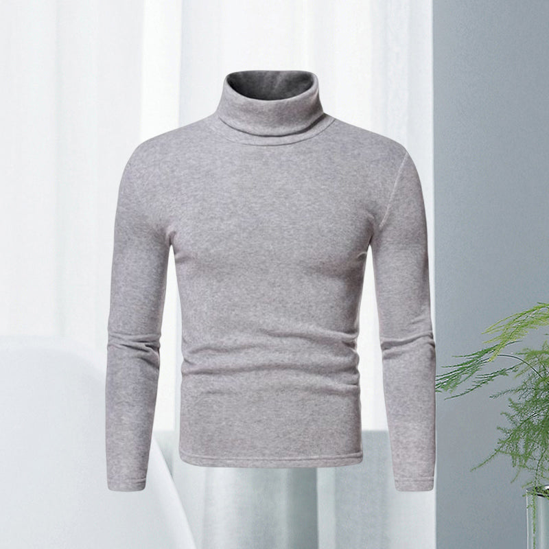 Turtleneck Solid Color Pullover Bottoming Sweater