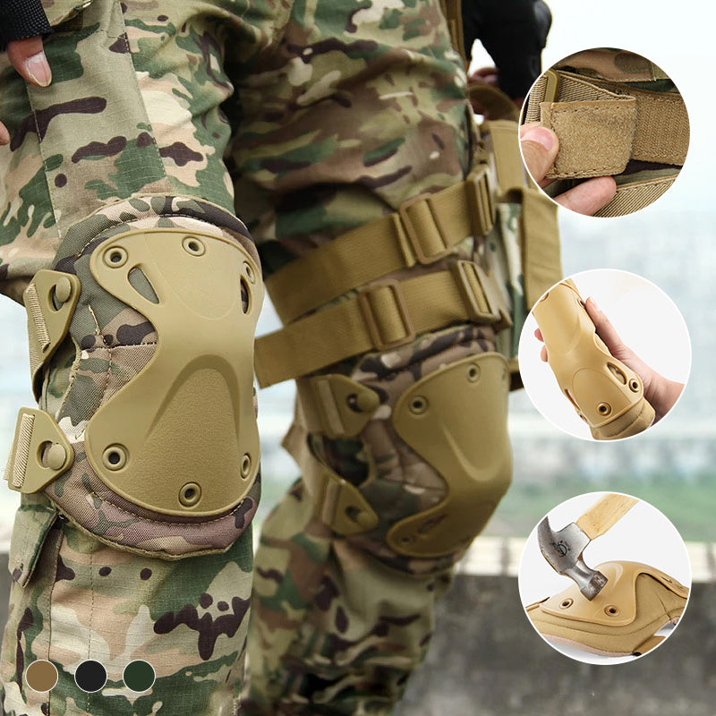 Military Type Tactical Knee and Elbow Pads, 4 pcs