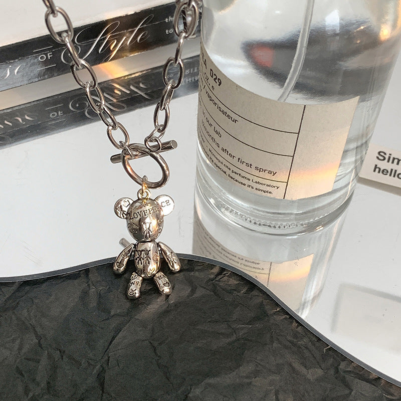 Bear Titanium Pendant for Sweater