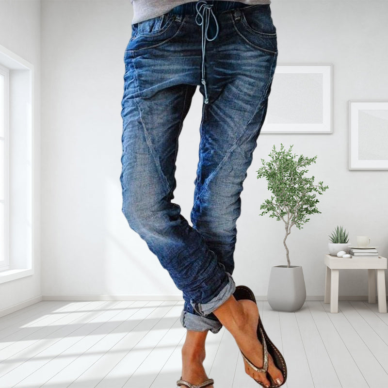 Elastic Waist Jeans