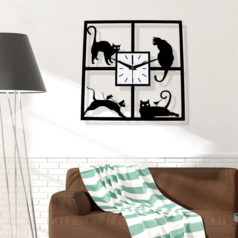 Black Cat Clock