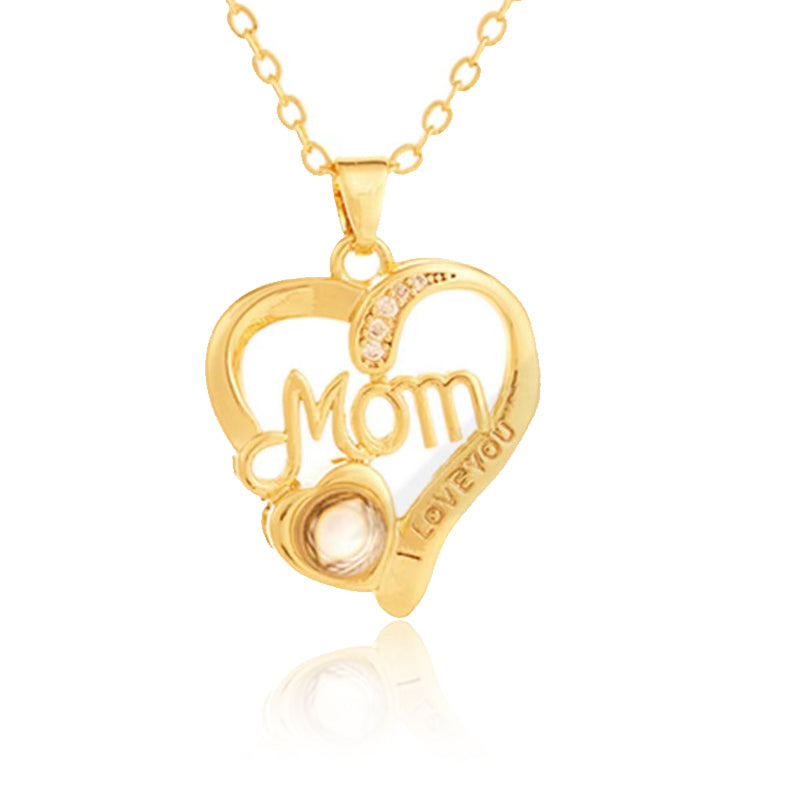 Mother's Day Gift Personalized Photo Projection Necklace