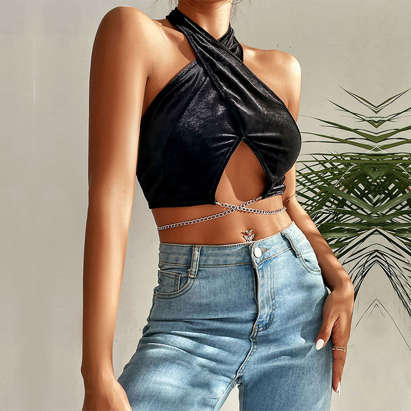 Sexy Chain Halter Tank Top