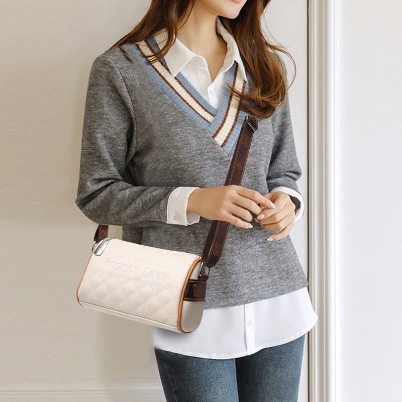 Lingge Cowhide Pillow Bag