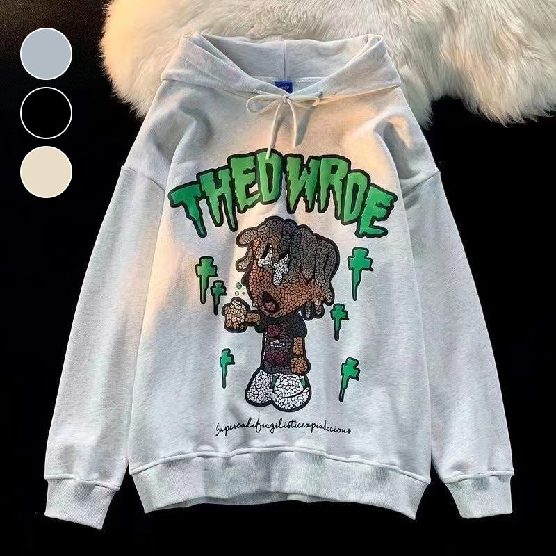 Autumn print hoodie