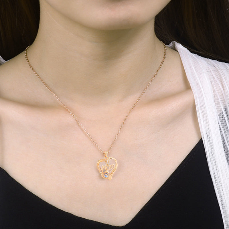 Mother's Day Gift Personalized Photo Projection Necklace