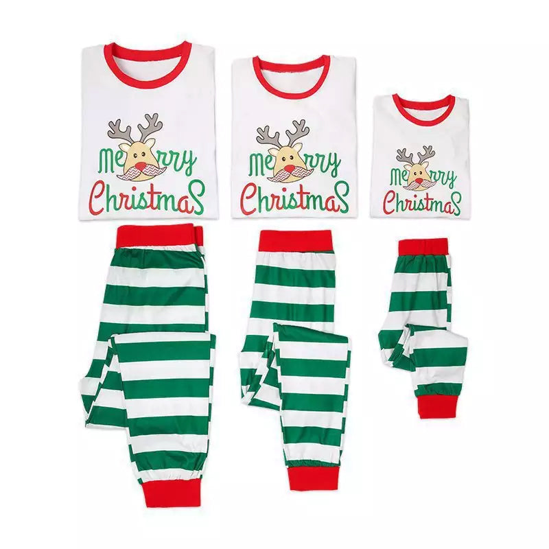 Casual Parent-child Clothing With Christmas Moose Print