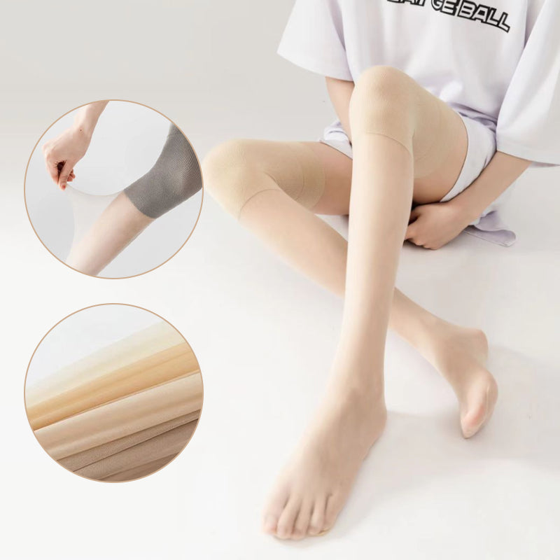 Anti-hook Silk Ultra-thin Stockings With Knee Pads