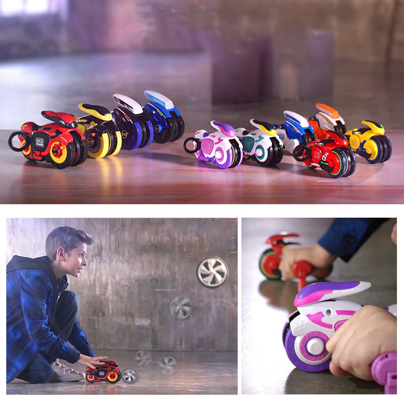 New Motorcycle Wheel Kids Battle Toys