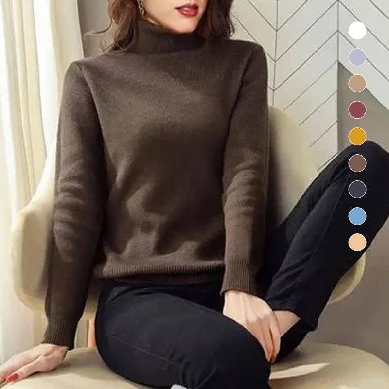 Winter Fleece Thick Knitted Bottoming Sweater