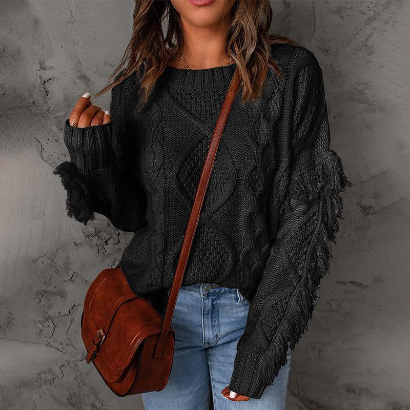 Pullover Crewneck Knit Sweater