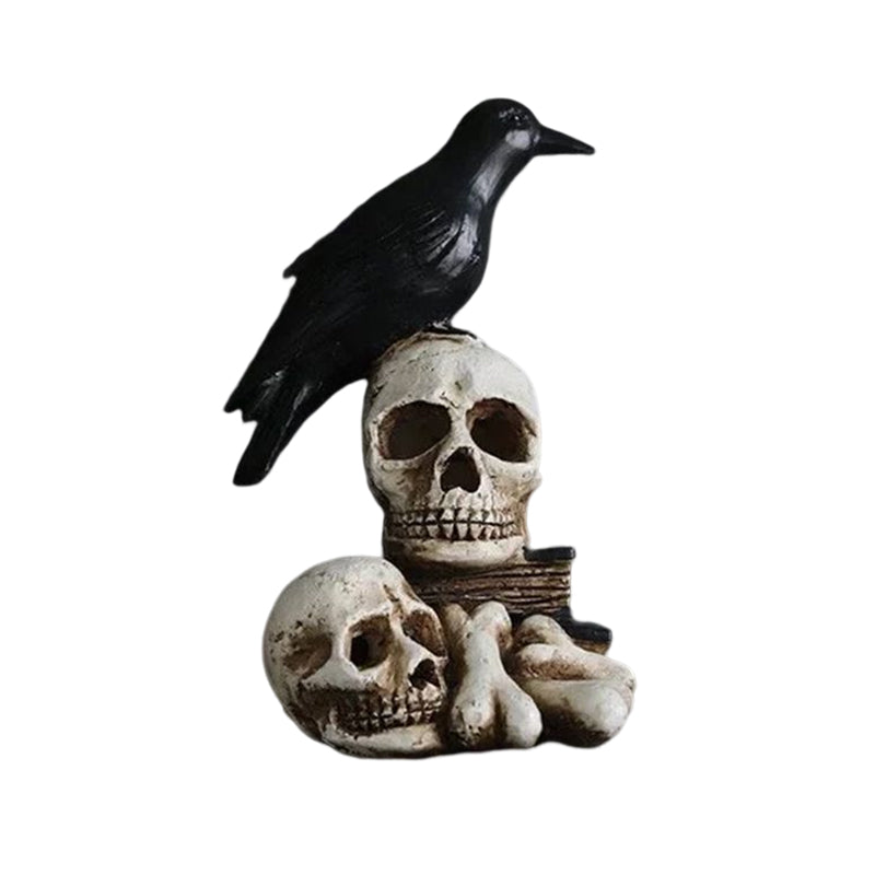 Resin Skeleton Decoration Light & Skull Crow Light