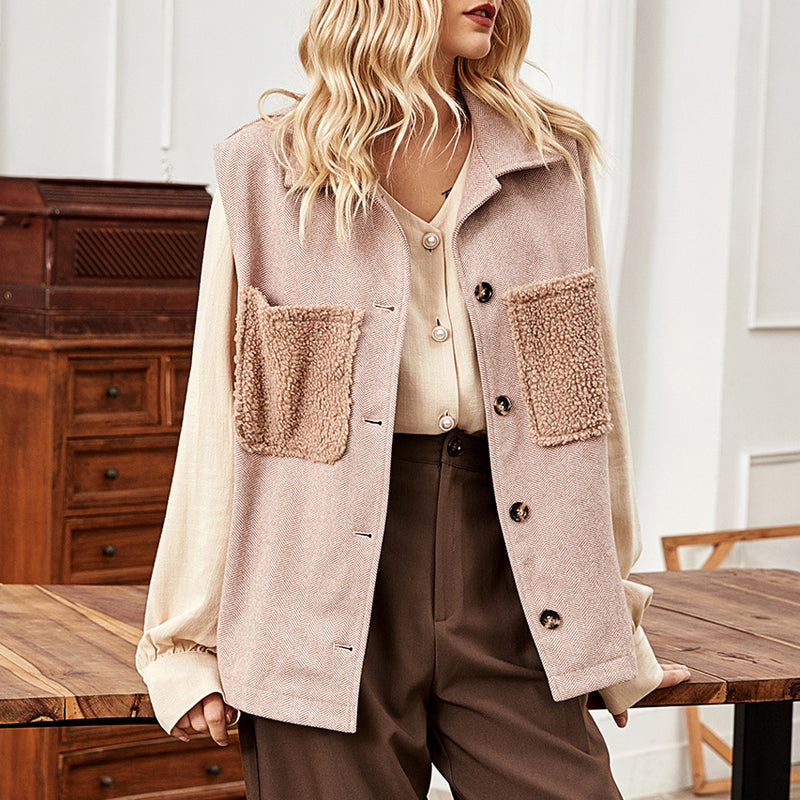 Sleeveless Wool Vest