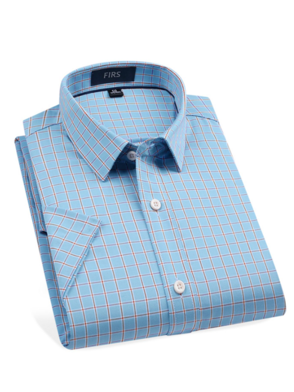Men's Checkered Short Sleeve Shirt