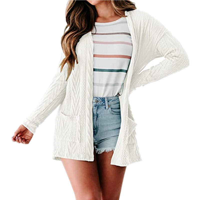 Pocket Panel Cardigan Sweater