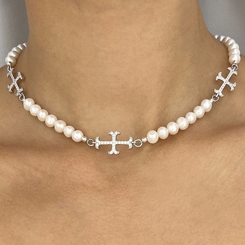 THE DIMIDIUM PEARLY CHAIN CHOKER