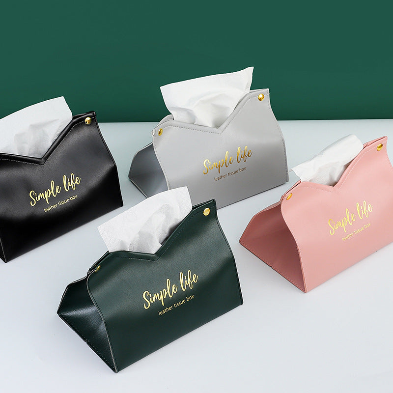 Leather Tissue Storage Box