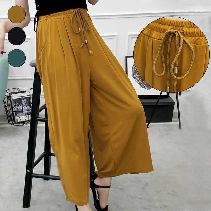 Women's Cropped Wide Leg Pants