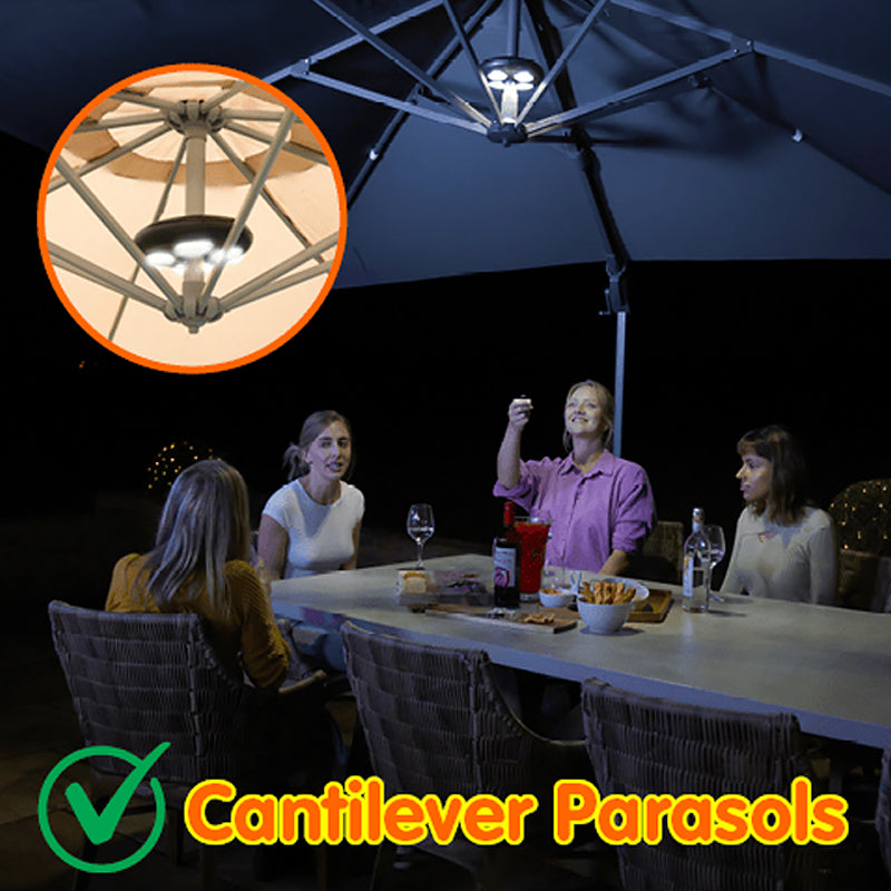 Garden Dining Table Tent Disc Light