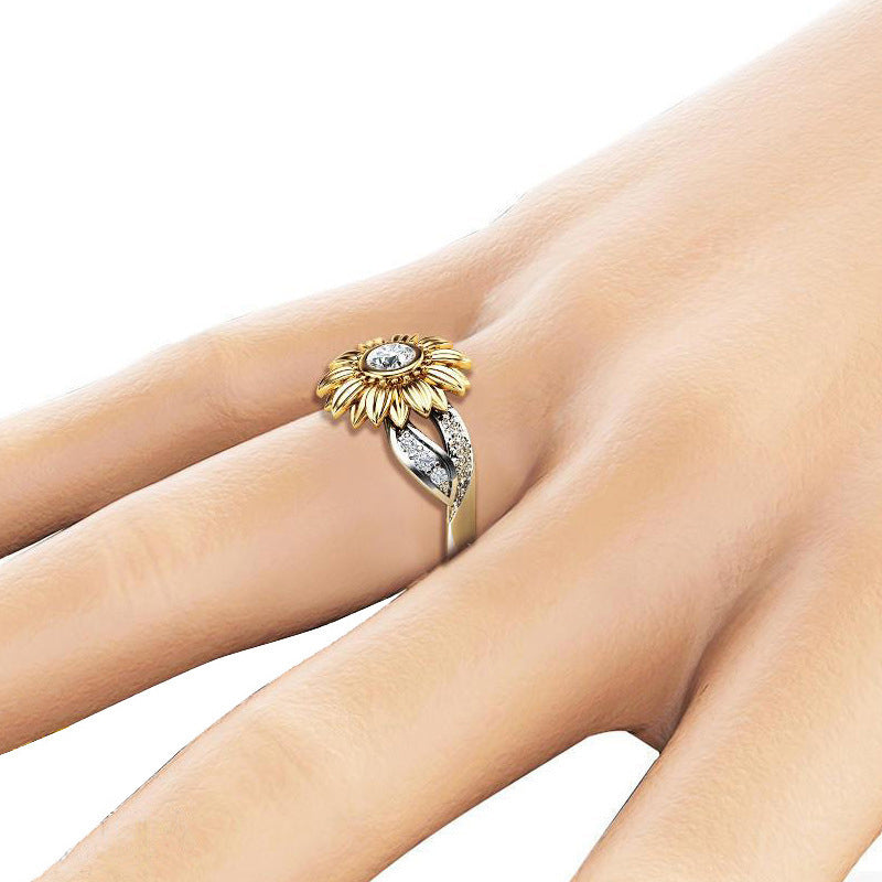 Sunshine Sunflower Ring