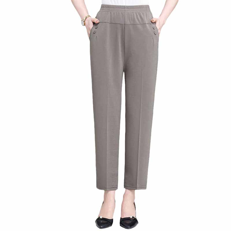 High Waist Cropped Trousers