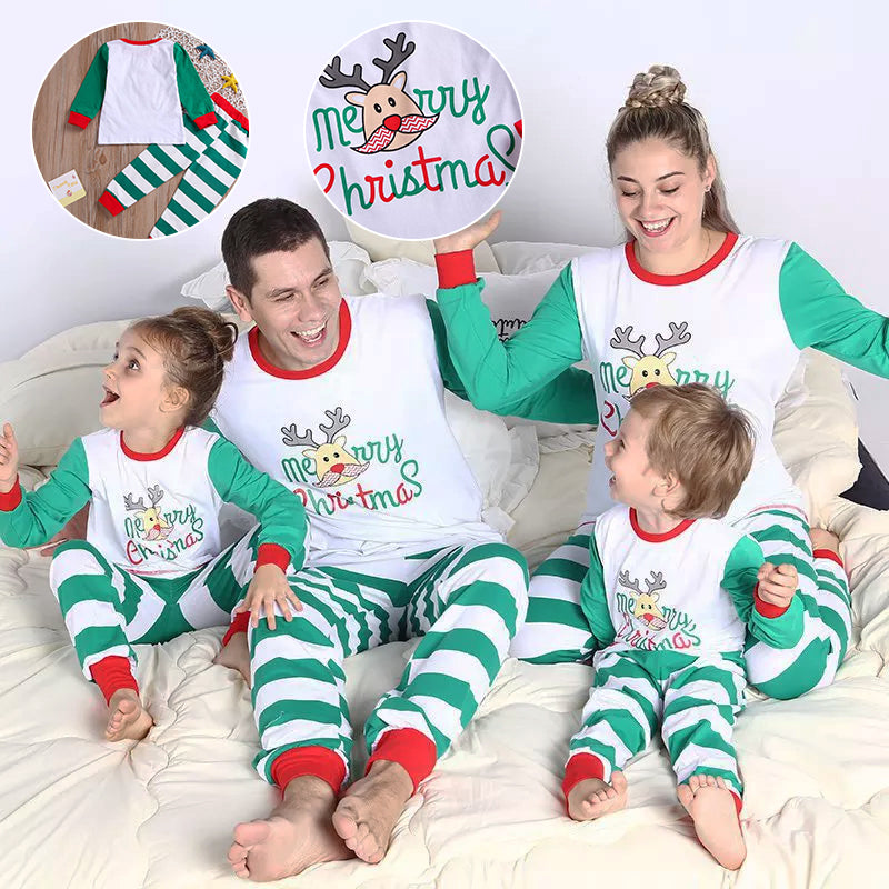 Casual Parent-child Clothing With Christmas Moose Print