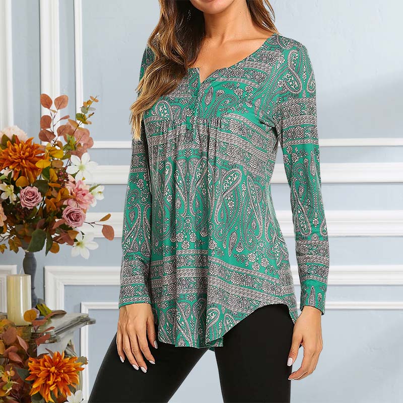 Printed Loose Long Sleeve T-Shirt