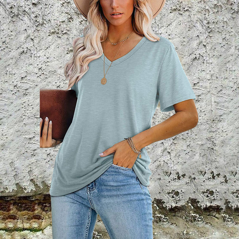 Multicolor V-Neck T-Shirt