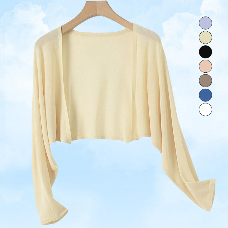 Summer Linen Buttonless Cardigan