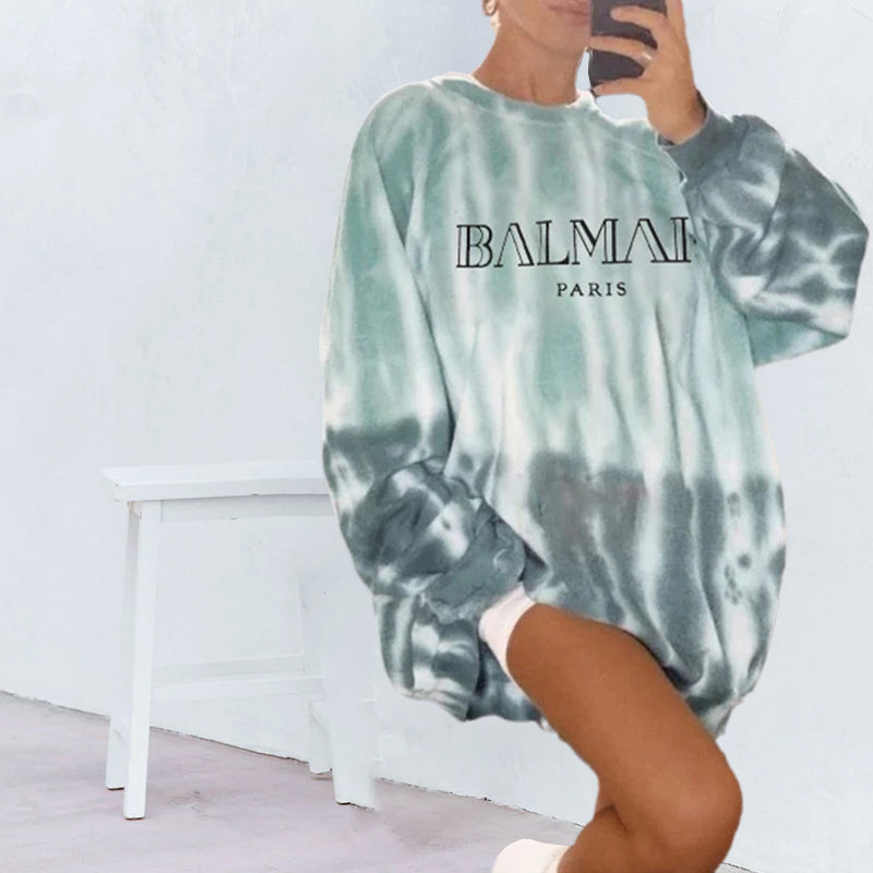 Women's Tie Dye Print Sweatshirt
