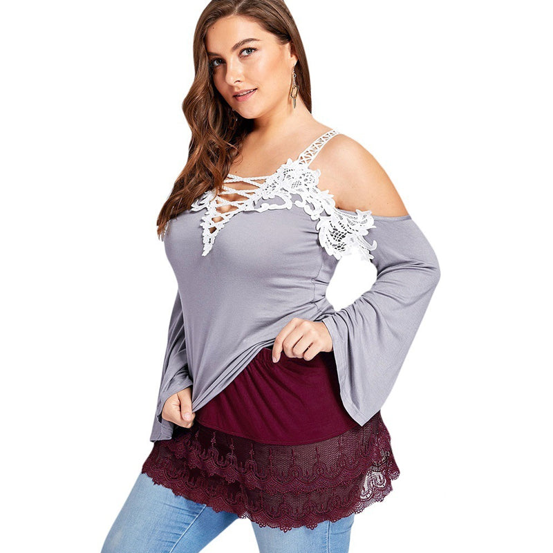 Women High Waist Fake Top Lower Sweep