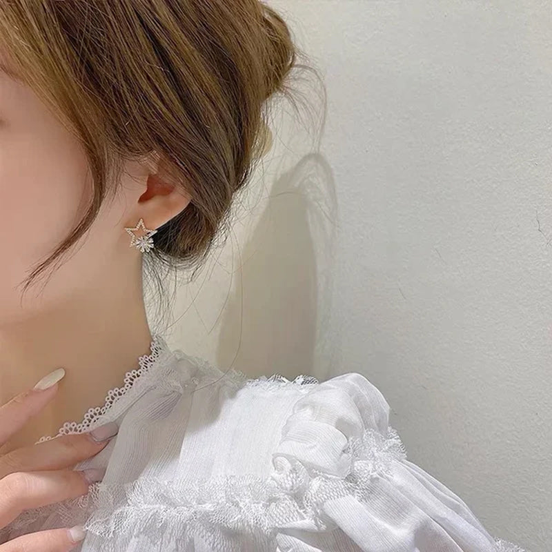 Five-pointed Star Rotatable Earrings
